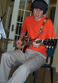 Third-year DMI Summer Camp participant Starlin Browning from Pontotoc plays during the 2010 camp session.